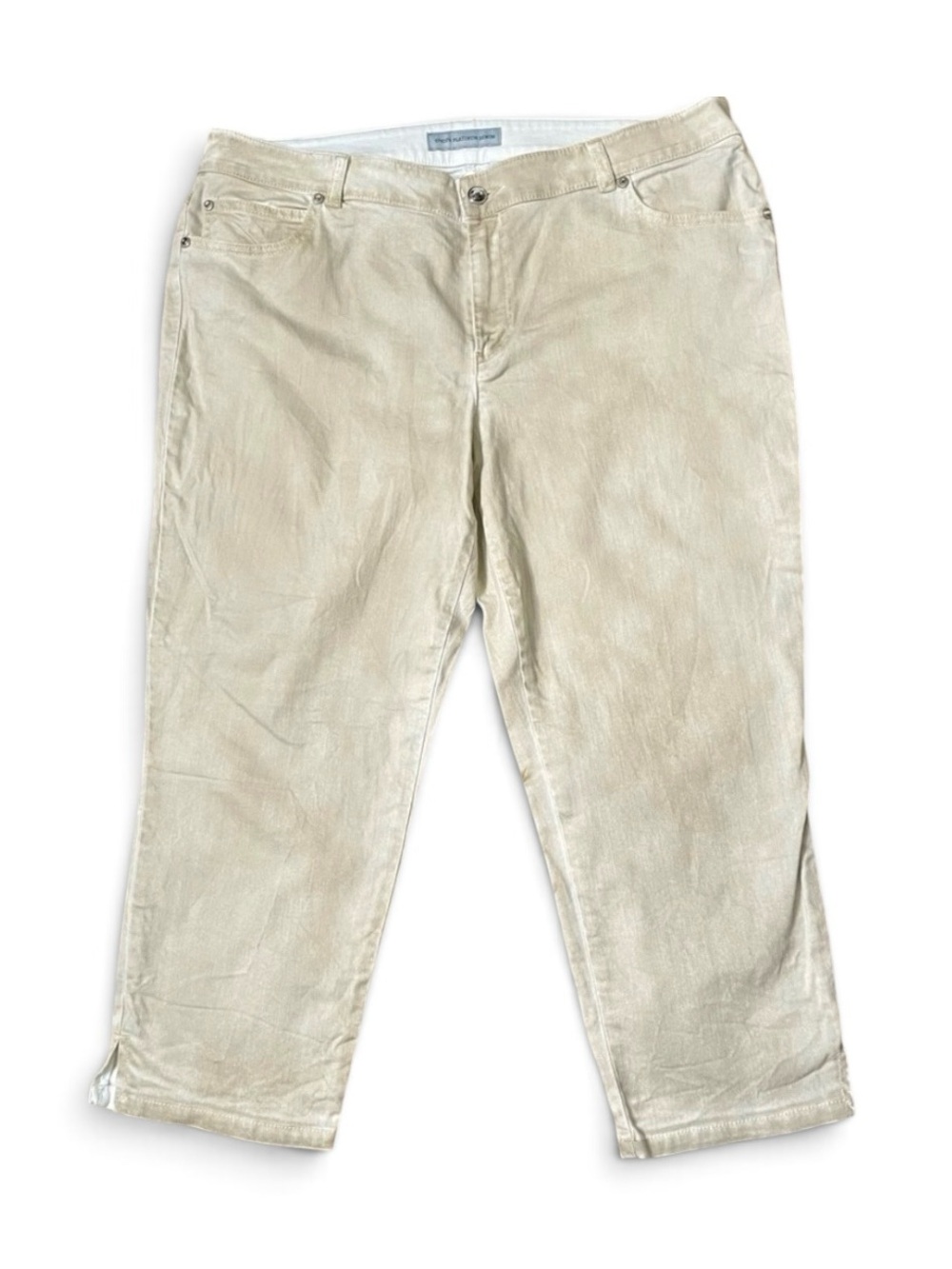 Chico’s platinum denim ultimate fit crop